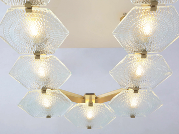 HEXXA PENDANT 14 OL - LED glass pendant lamp by Patinas Lighting - view 3